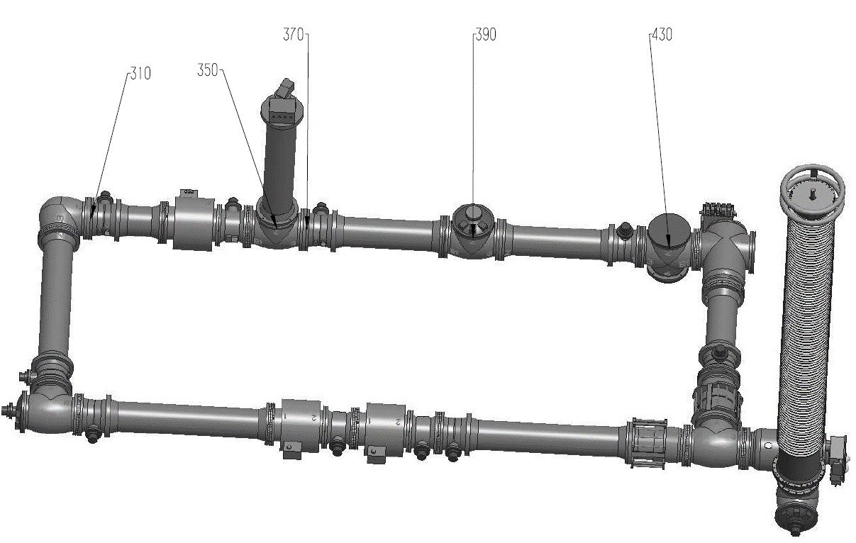 Figure 2 - Drawing of a possible configuration for the demonstrated test pole